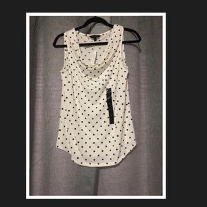 Banana Republic polkadot sleeveless shirt